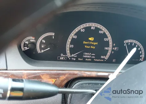 2013 Mercedes-Benz S 550 4Matic z USA, uszkodzony, nr VIN WDDNG9EB0DA510516